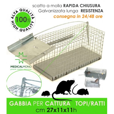 Trappola per topi - cm27x11x11cm