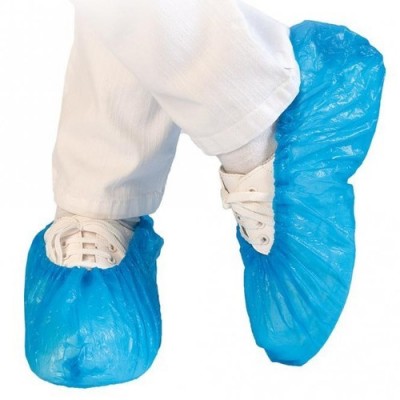 Copriscarpe in CPE - azzurro - 100 pezzi