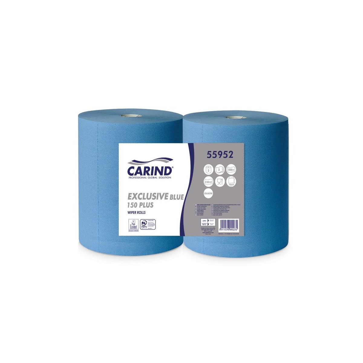 Bobina Carind Exclusive Blue 150 plus ,Cellulosa BLU - 2 rotoli