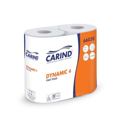 Carta igienica Carind Dynamic 4 Cellulosa - 4 rotoli