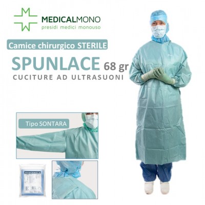 Camice Chirurgico ALPHAtex in SPUNLACE 68gr. - STERILE