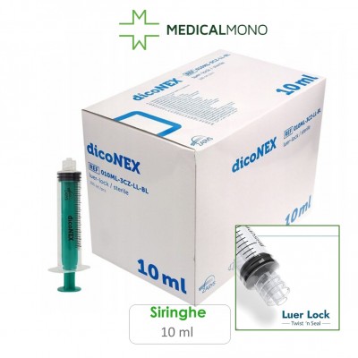 Siringhe STERILI dicoNEX S/AGO - 3 pezzi L/L