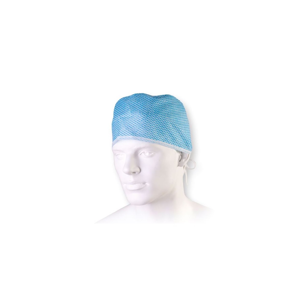 Cappellino chirurgico BEN con lacci TNT SPUNLACE AZZURRO - 100 pz