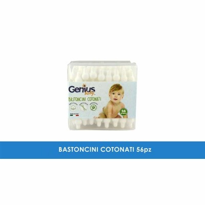 Bastoncini cotonati con antibatterico Genius Baby - 56 pezzi