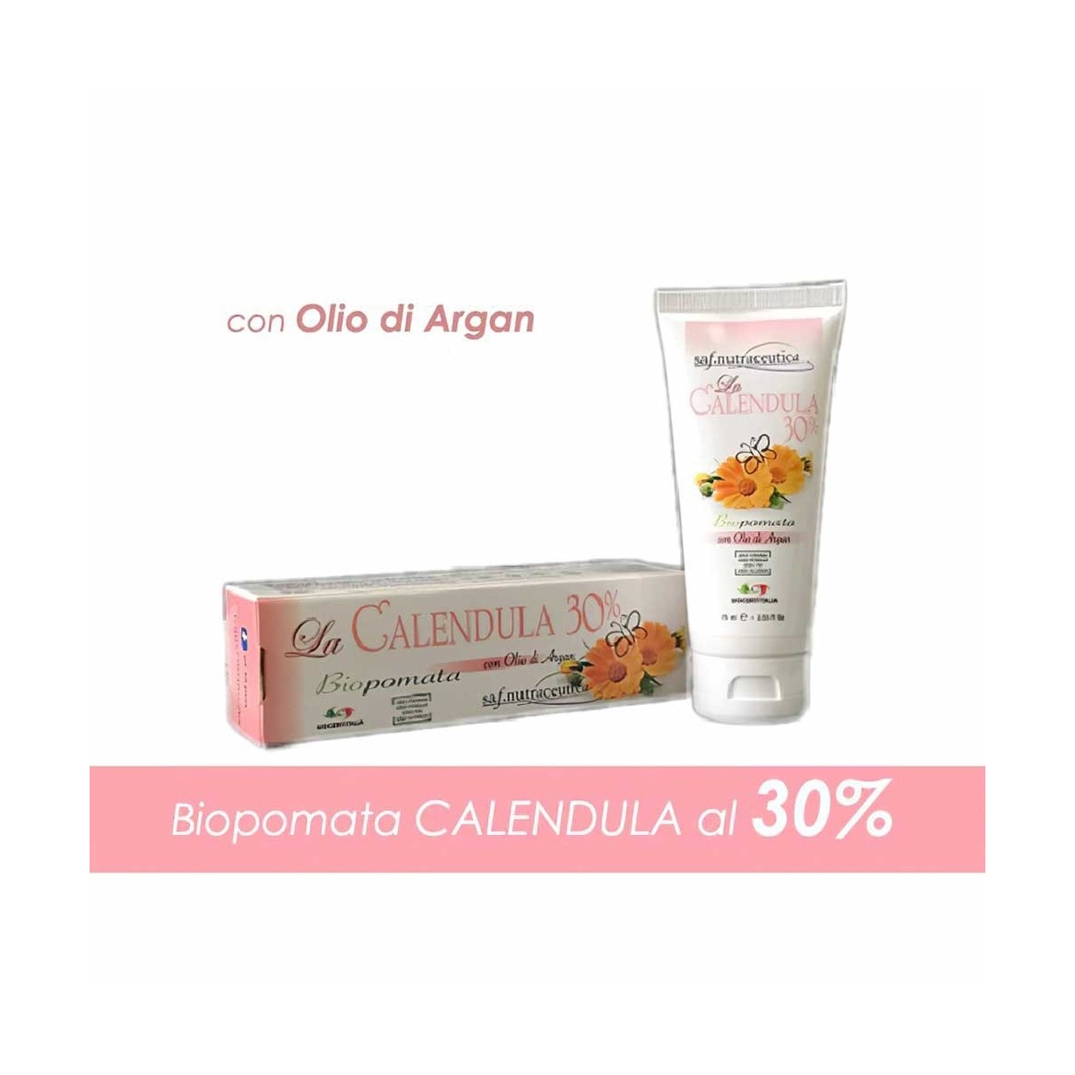 Crema bio-pomata Calendula 30% con olio di Argan - 75ml