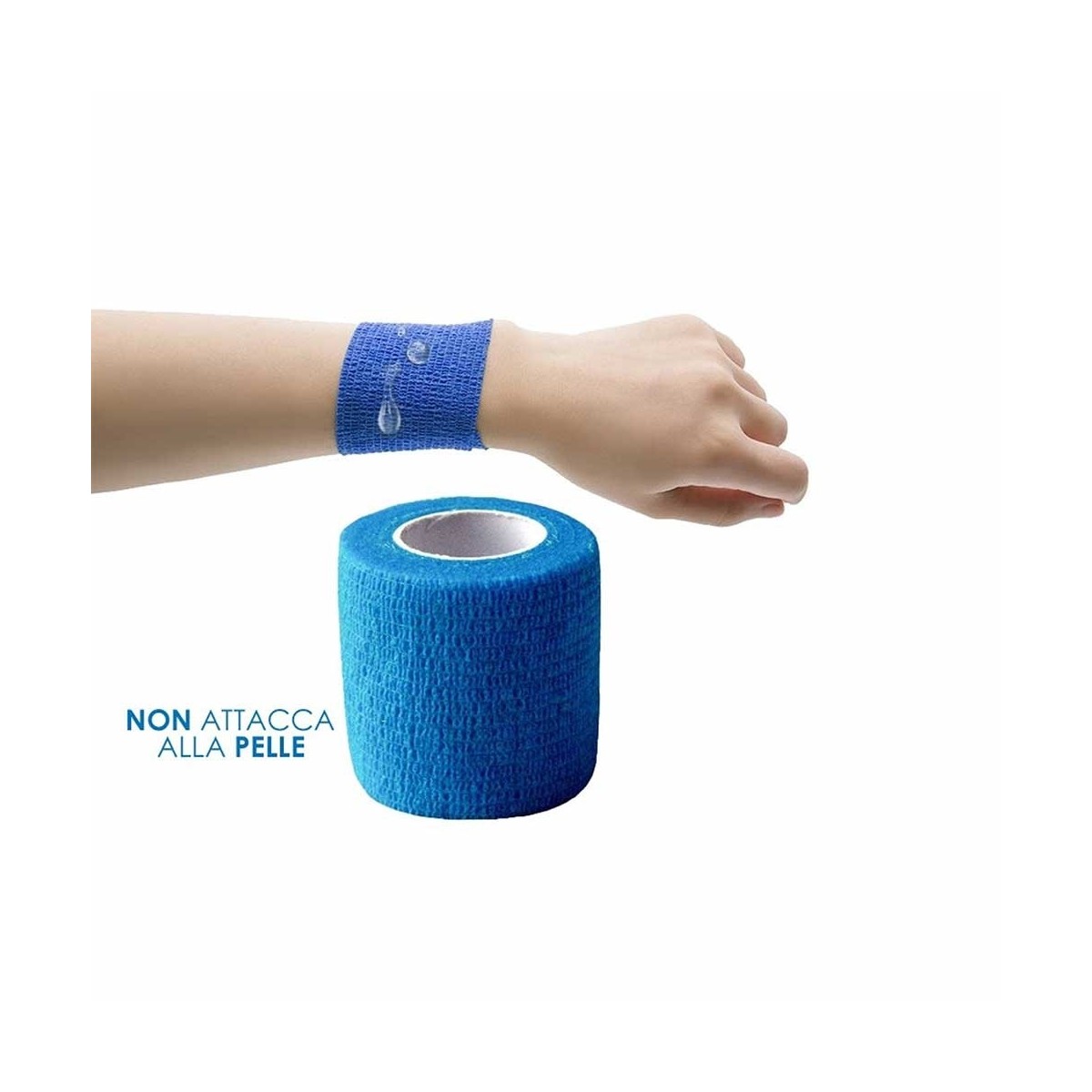 Bendaggio Autoadesivo Coesivo – Pacco Da 12 Rotoli In 6 Colori – 5 Cm X 1,8 M – Ideale Per Sport E Pronto Soccorso