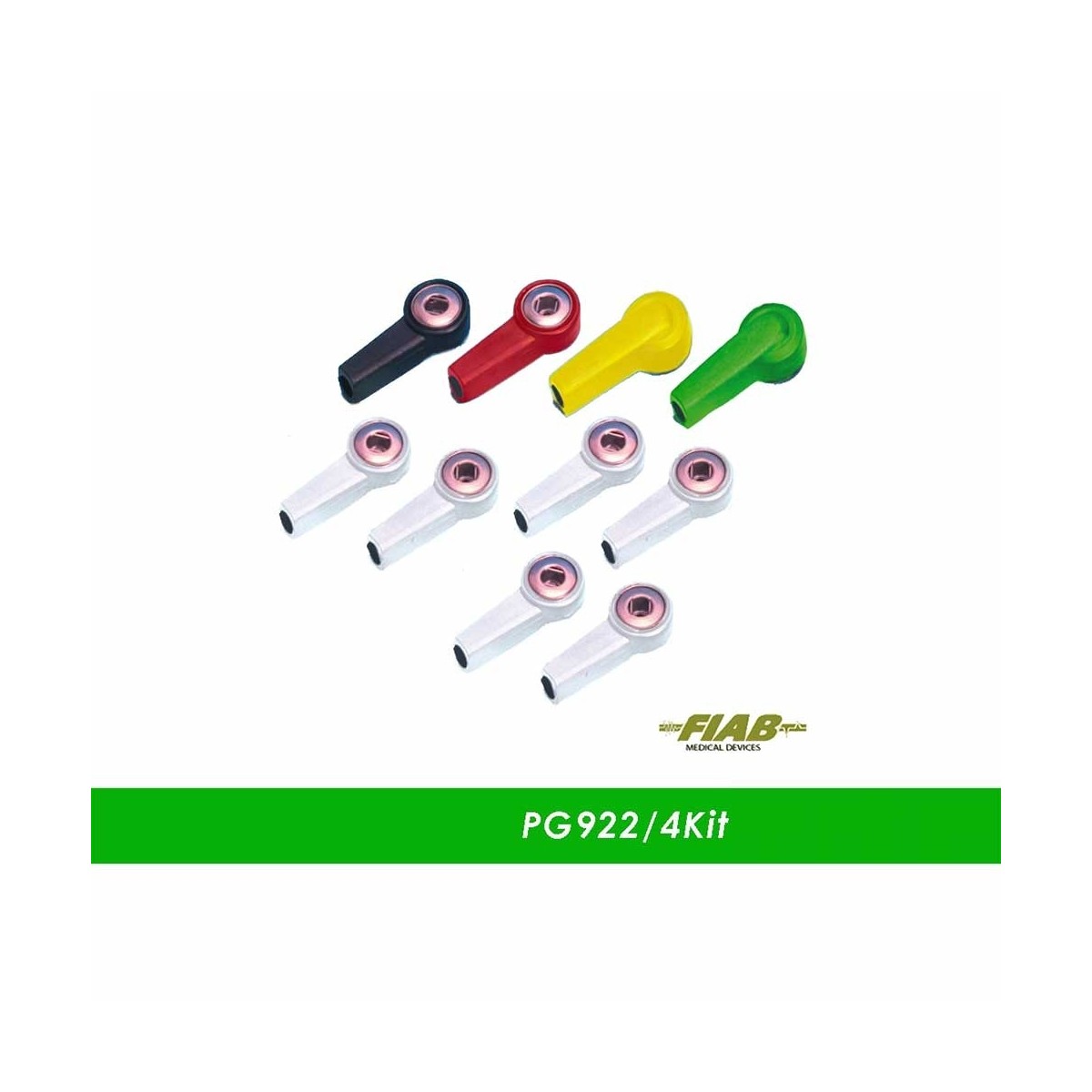 Adattatore con presa femmina 4 mm e attacco a clip - 10 pezzi