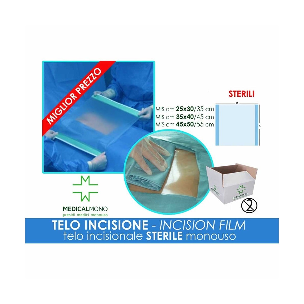 Telo per incisione - Sterile