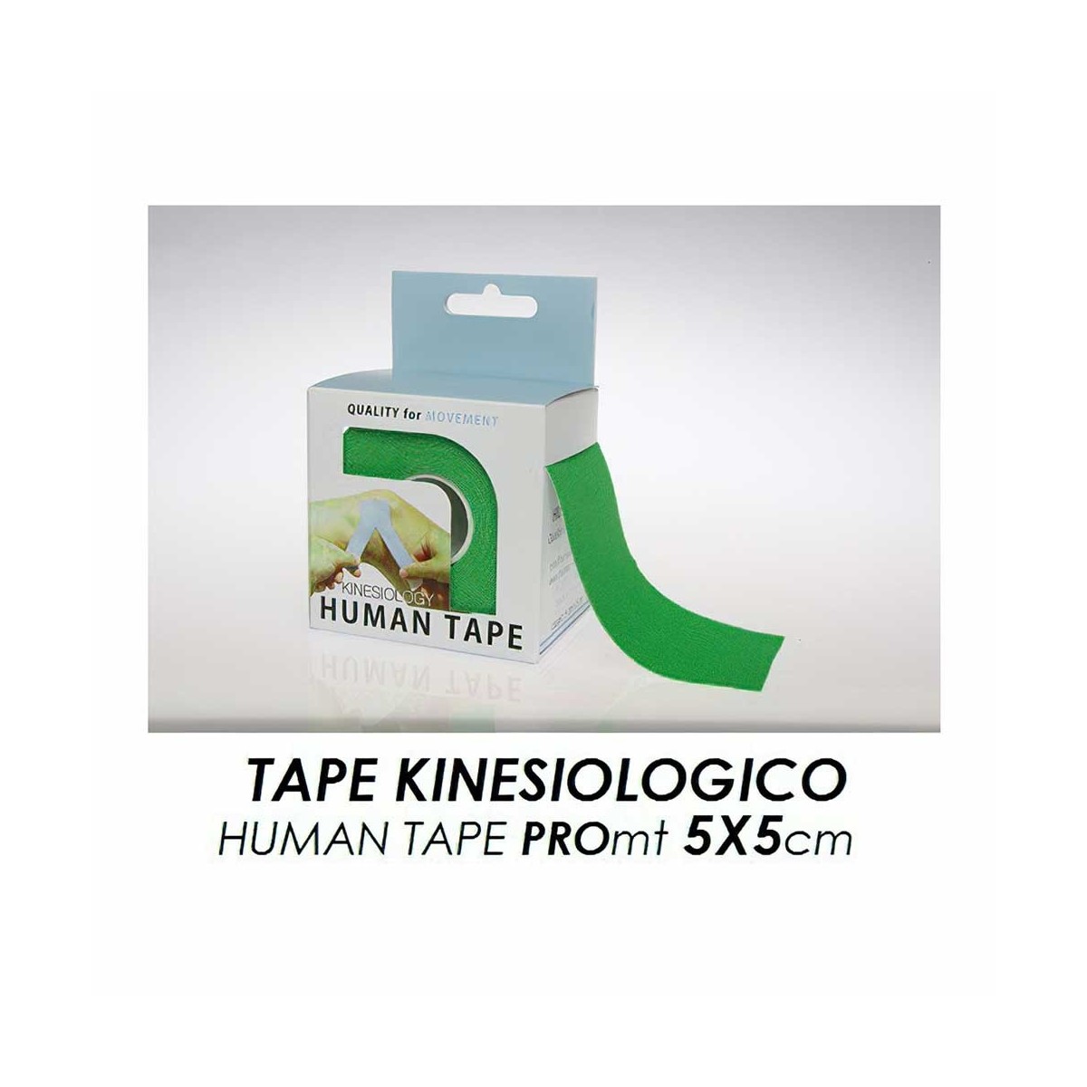 Tape Kinesiologico - Human Tape PRO - cm 5x5 mt