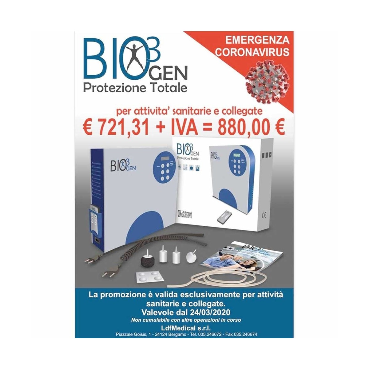 Generatore di Ozono BIO 3 GEN