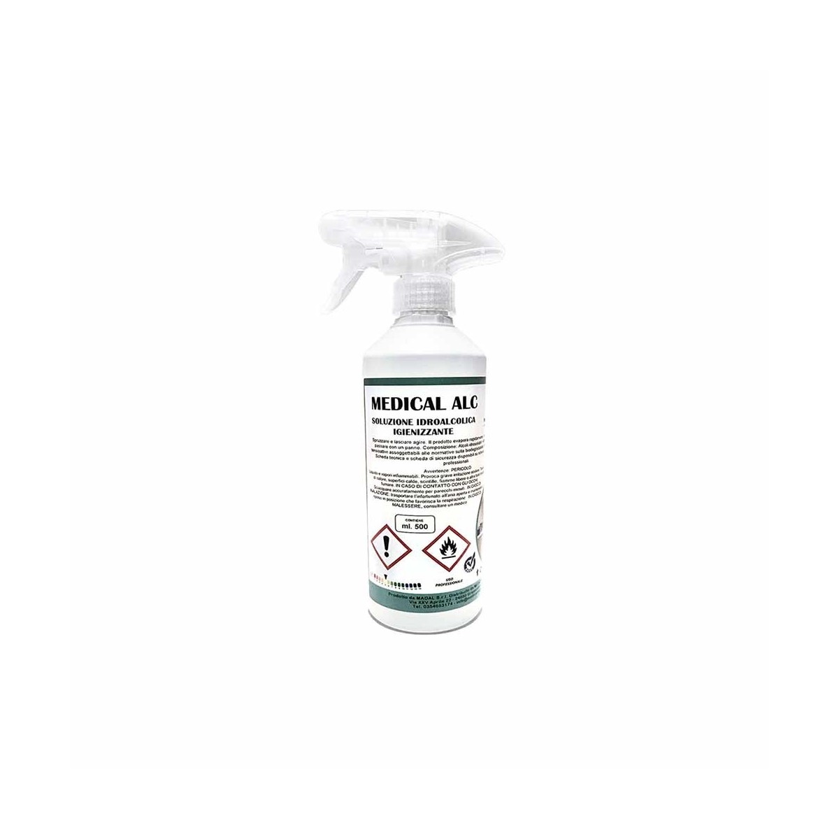 Soluzione idroalcolica spray igienizzante a pH fisiologico - 500 ml